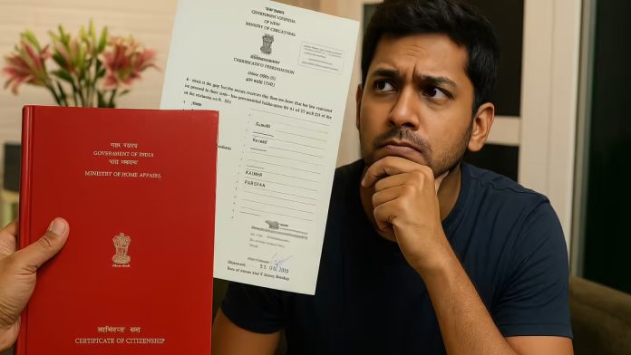 Indian Citizenship Certificate Certificate of Indian Citizenship is necessary for everyone, know the complete online process to get it made Indian Citizenship Certificate Certificate of Indian Citizenship is necessary for everyone, know the complete online process to get it made