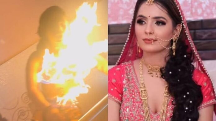 Video of Nikki catching fire was recorded in sister Kanchan's mobile at 5:44 pm, links were connected