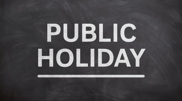 Public Holiday 17 September declared public holiday, all institutions will remain closed