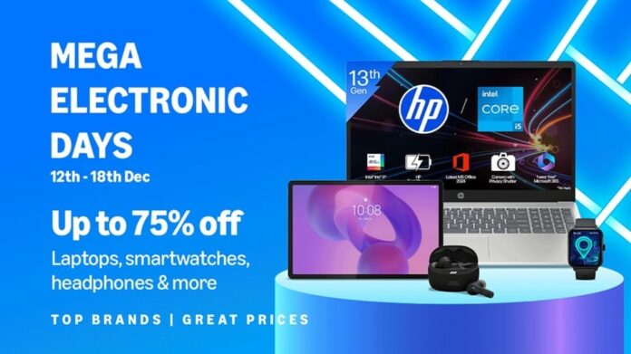 Amazon Mega Electronics Days Sale: Buy laptops, smartwatches and earbuds at 75% discount