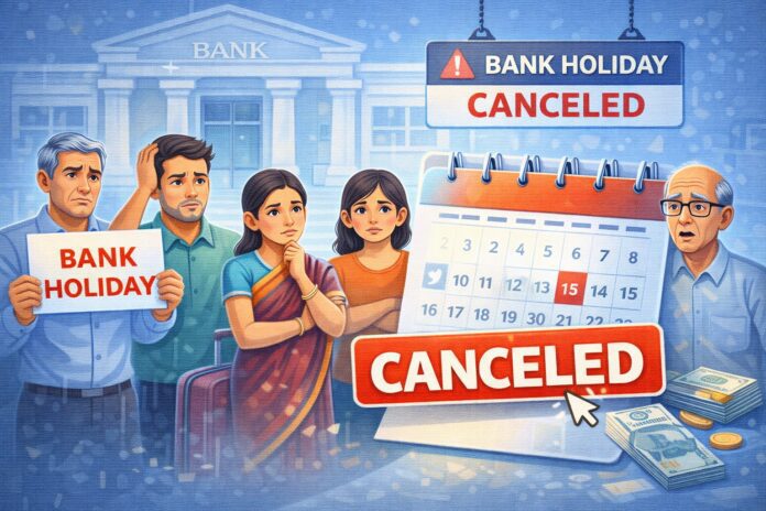 Bank Holiday Canceled