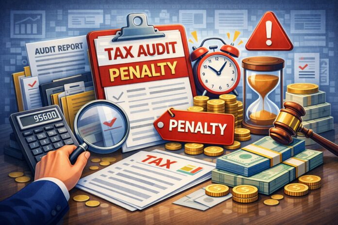Tax Audit Penalty One-day delay in tax audit will attract a penalty of ₹75,000; new rule effective April 1 Tax Audit Penalty One-day delay in tax audit will attract a penalty of ₹75,000; new rule effective April 1