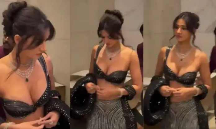 Disha Patani's dress betrayed the camera, people got angry after watching the video