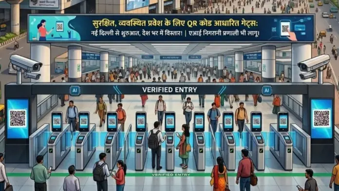 New Delhi Railway Station will soon have a QR code entry system, with AI cameras monitoring every corner.