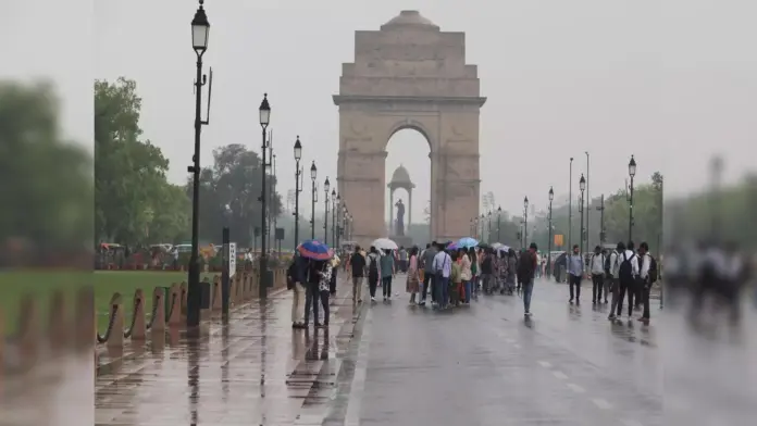 Delhi Weather Update IMD has issued a warning for heavy rain, strong winds, and lightning in Delhi today; check the latest weather update.