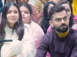 Kohli and Anushka Spotted Outside Premanand Maharaj's Ashram; Seen Wearing Kanthi Necklaces and Tilaks on Their Foreheads.