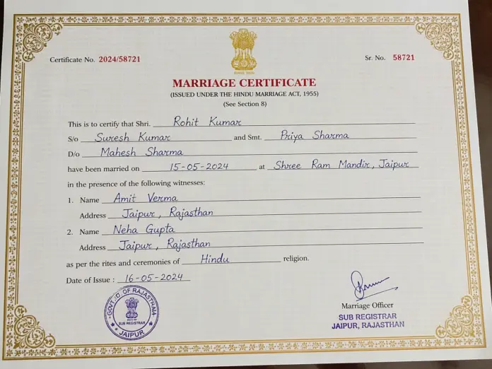 Marriage Certificate Get Marriage Certificate Made Using Aadhaar Sitting At Home, Understand The Online Method