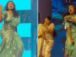 Viral Video Teacher dances in sari at annual function, shares killer moves with student