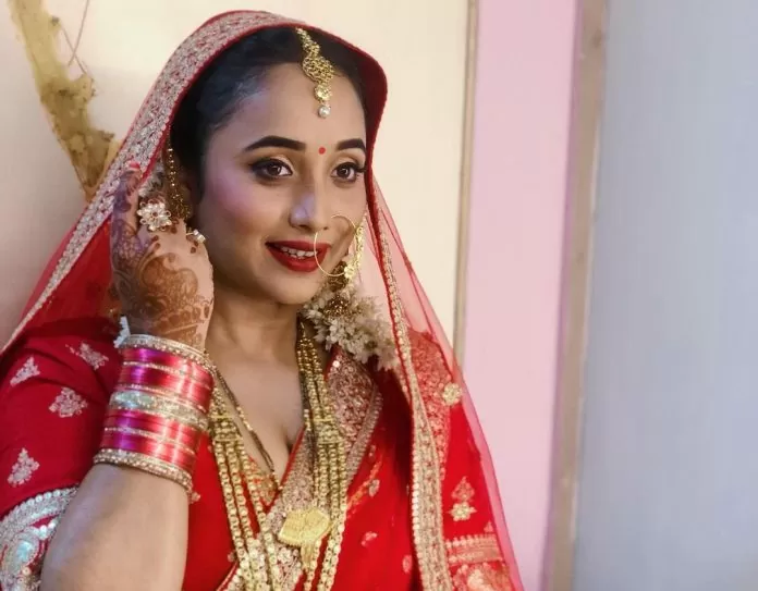 Rani Chatterjee becomes bride on Teej in red pair! People asked- 'Have you got married'