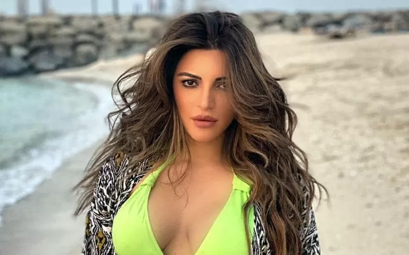 Shama Sikander handled the front open bralette with cords, seeing fans were mesmerized