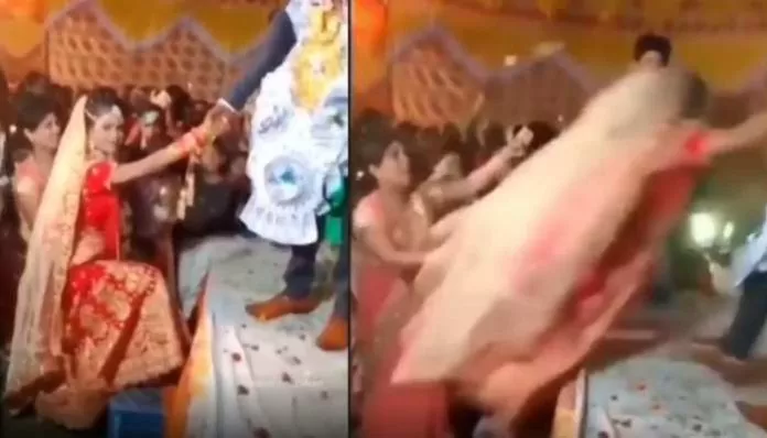 Groom publicly made such a condition of the bride, watching the video you will also say, oh God