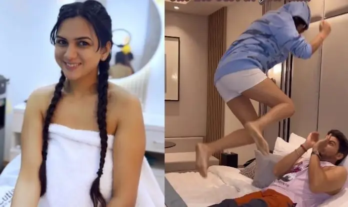 Anupama' fame Anuj Kapadia was thrown on the bed by wife, such a bet of WWE, you will be shocked to see the video