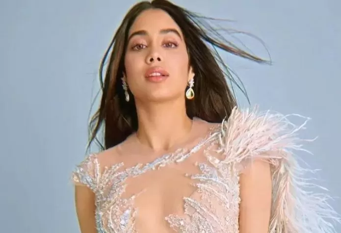 Janhvi Kapoor wore such a saree without a blouse, fans were mesmerized