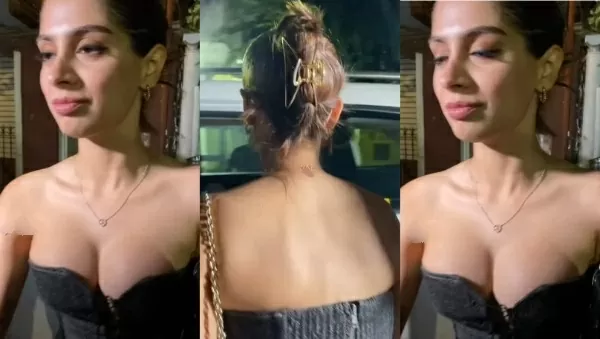 Khushi Kapoor arrived at the party wearing an excessively bo*ld dress, ridiculed for the marks on her body