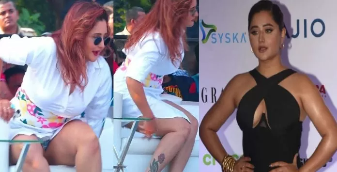Rashmi Desai became victim of Oops Moment in short dress, 'dirty moment' captured on camera