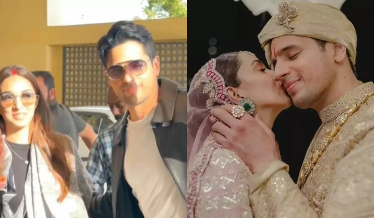 Kiara Advani and Siddharth Malhotra seen in casual look at Jaisalmer airport after marriage, watch video Kiara Advani and Siddharth Malhotra seen in casual look at Jaisalmer airport after marriage, watch video