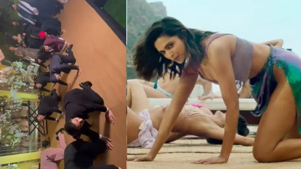 Punjabi boys go crazy for 'besharm rang', dance to Deepika Padukone's song and loot the gathering, watch video Punjabi boys go crazy for 'besharm rang', dance to Deepika Padukone's song and loot the gathering, watch video