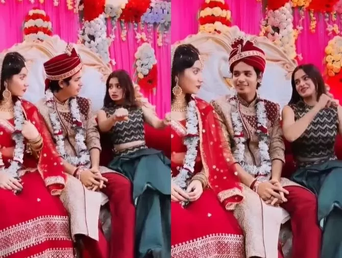Video: Saali sat next to Jeeja in the middle of the garland, made such a demand, the bride was also surprised