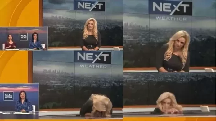 CBS anchor was giving weather update, fell in live show, video of accident went viral - watch VIDEO