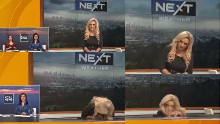 CBS anchor was giving weather update, fell in live show, video of accident went viral - watch VIDEO