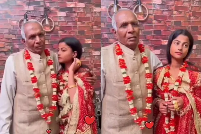 Old man married such a small girl! Now there is ruckus on social media - watch video