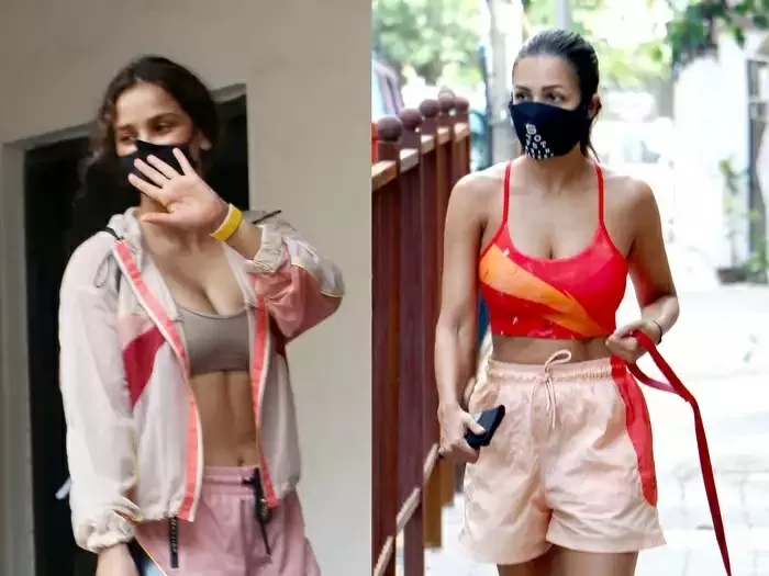 Malaika also fails in front of Sharma Sisters' hot look, reached gym in shorts and jacket like this