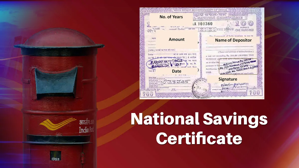 National Savings Certificate Scheme Deposit Rs 1 lakh, get Rs 1,44,900 on maturity, know the complete scheme here National Savings Certificate Scheme Deposit Rs 1 lakh, get Rs 1,44,900 on maturity, know the complete scheme here