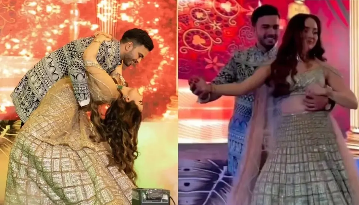 Bride Groom Video: The groom did such a romantic dance by carrying the bride in his lap, even the guests felt shy