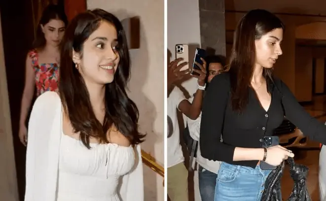 Jahnavi Kapoor wore a small frock, sister Khushi showed bo*ld avatar in jeans-top only