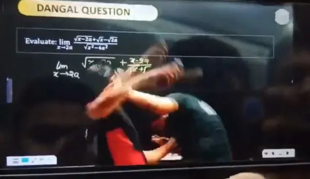 Viral Video Student hits physics teacher with slippers in live class, watch video