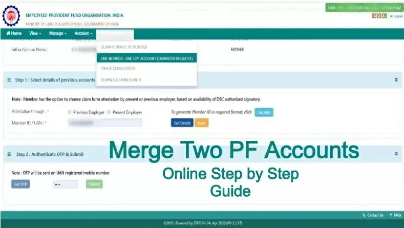 How to merge more than one EPF account and UAN, know - step-by-step process