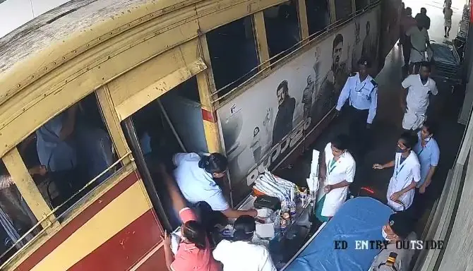 Woman gave birth to a child in a bus, CCTV video went viral