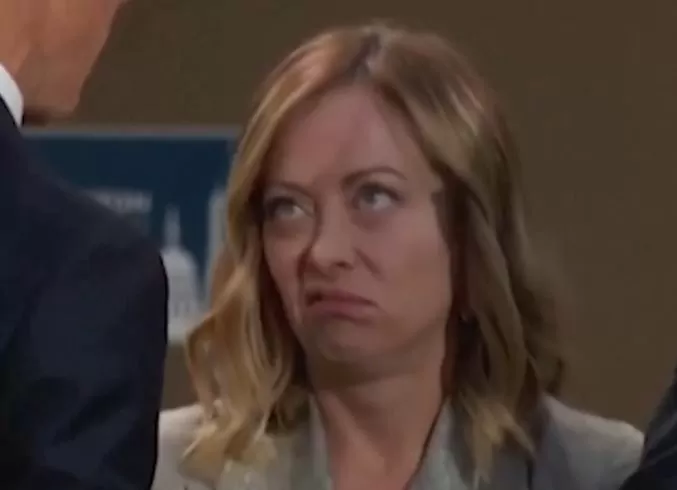 Italy's PM Georgia Meloni got irritated because of Biden - watch video
