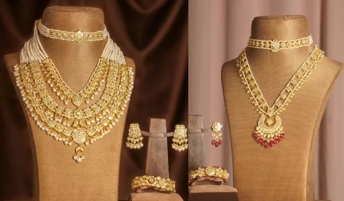 Designer gold mangalsutra available for just 5 thousand rupees, will give a perfect look on saree and lehenga