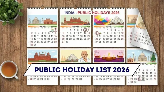 Public holidays announced for 2026, all schools, banks and offices will remain closed for 25 days throughout the year.